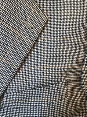 Burberry London Kensington Houndstooth Men's Sports Coat Blazer Size 42 S